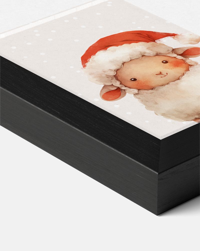 Schattige Kerst Schaap Poster