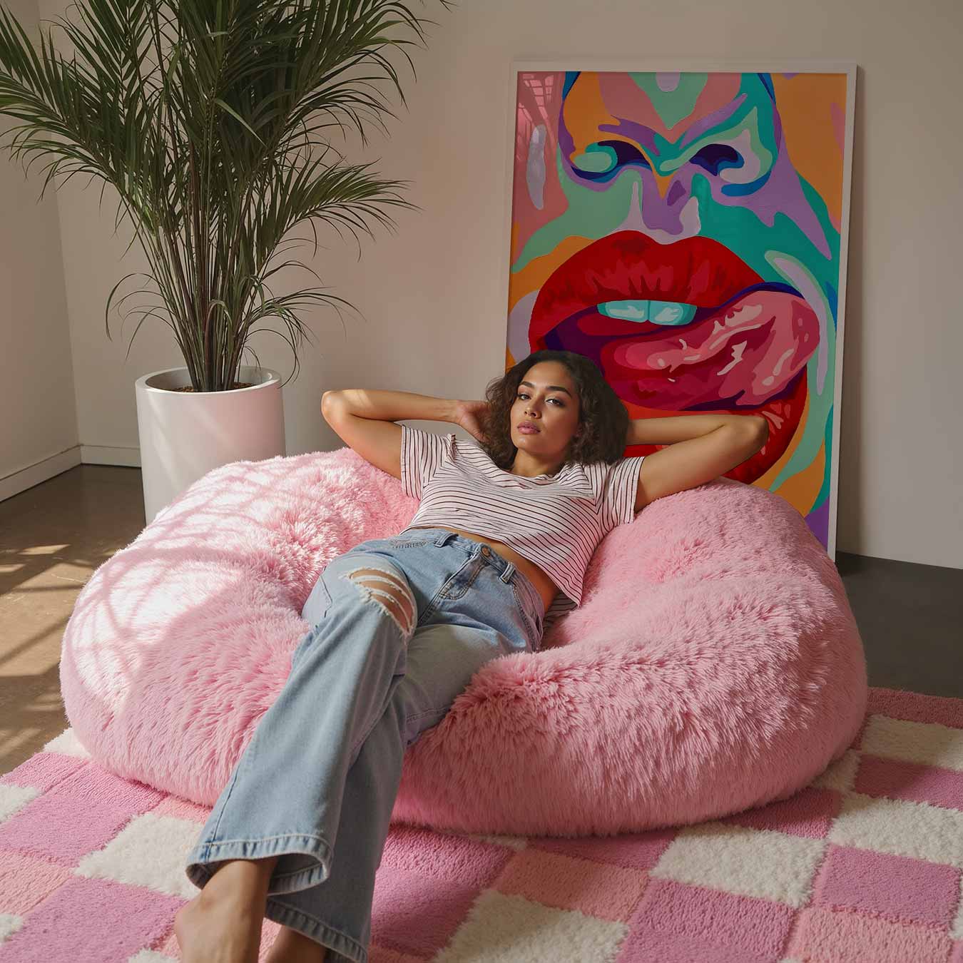 Mondkunst Pop Art Poster