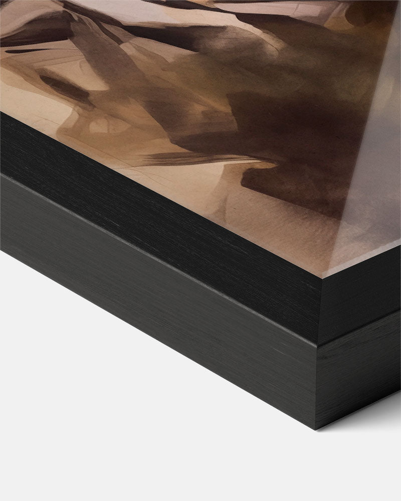 Rustmoment met Koffie en Boek Poster-WallArtistic