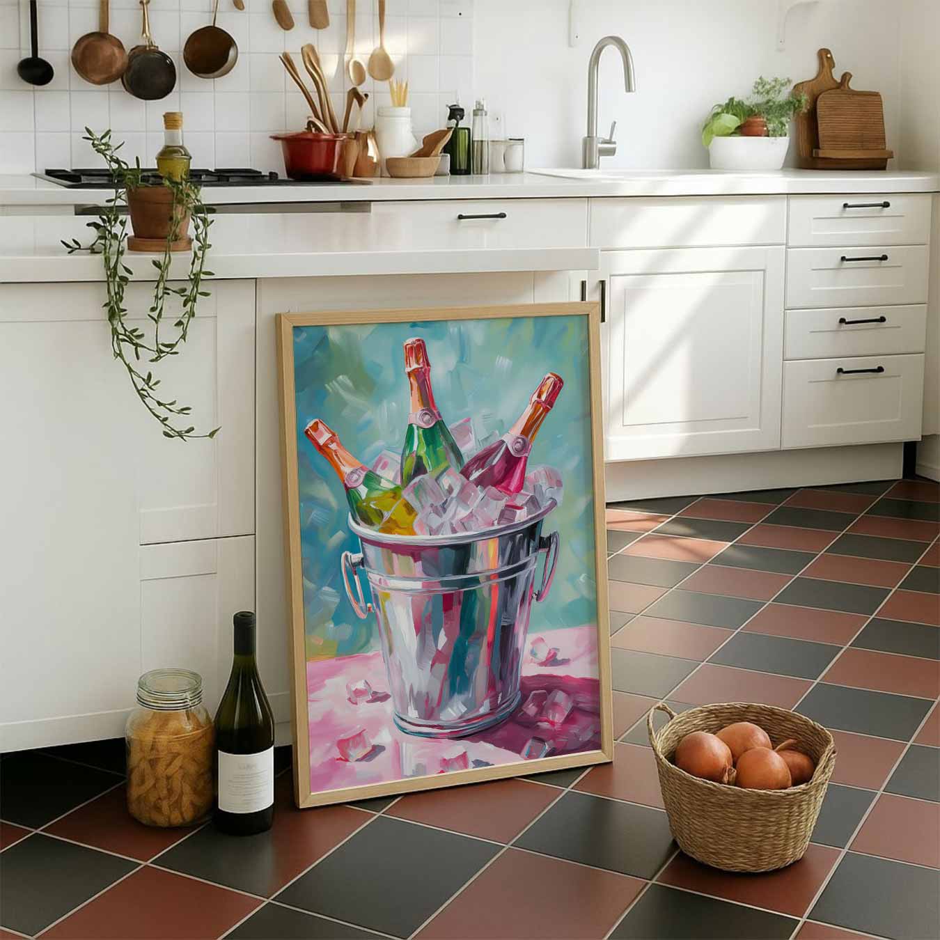 Feestelijke Champagne Poster