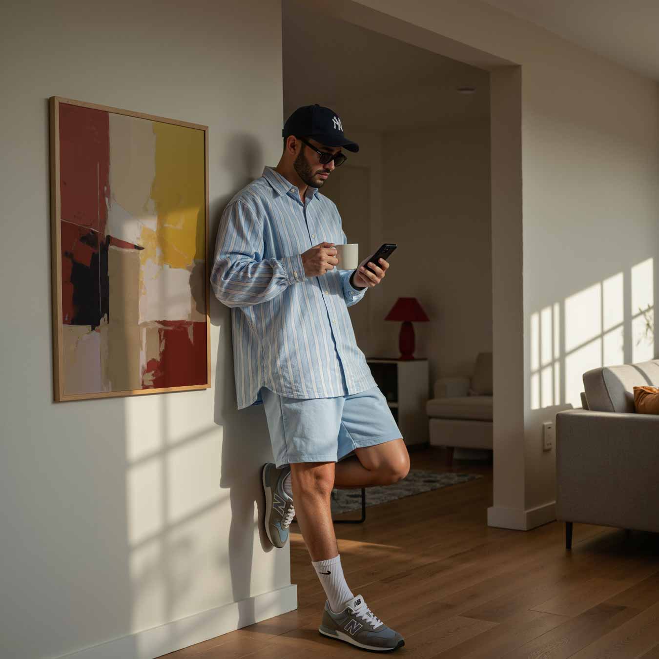 Kleurrijke Abstracte Kunstposter-WallArtistic