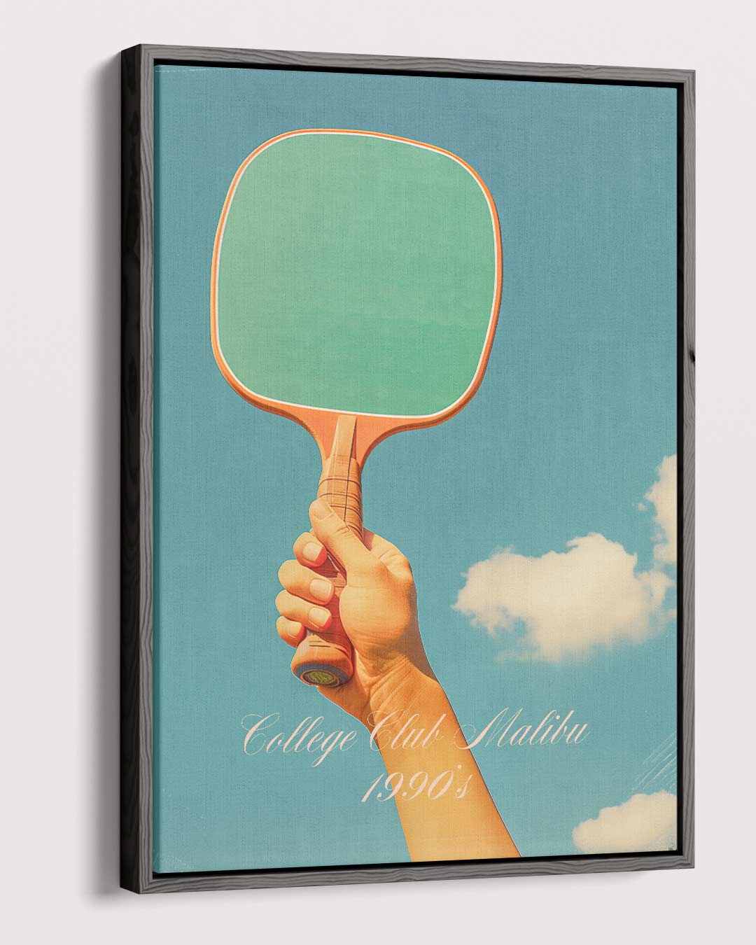 Vintage Tennis Racket Kunstwerk-canvas-dibond-plexiglas-wanddecoratie-WallArtistic