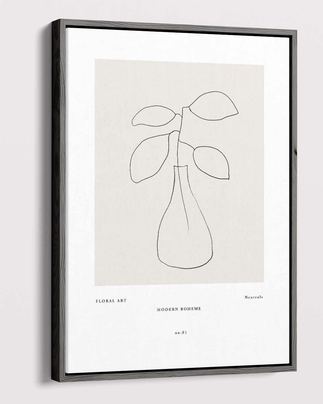 Botanische Minimalisme Illustratie Kunstwerk-canvas-dibond-plexiglas-wanddecoratie-WallArtistic