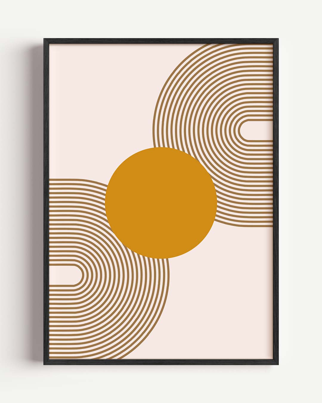 Stijlvolle Retro Cirkel Poster-WallArtistic