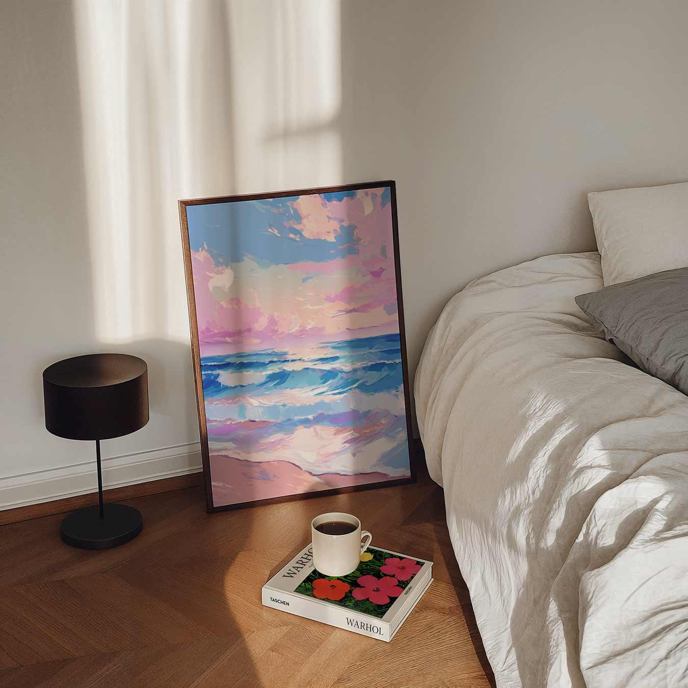 Dromerige Zonsondergang aan Zee Poster-WallArtistic