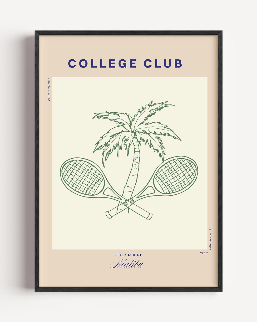College Club Malibu Poster-WallArtistic