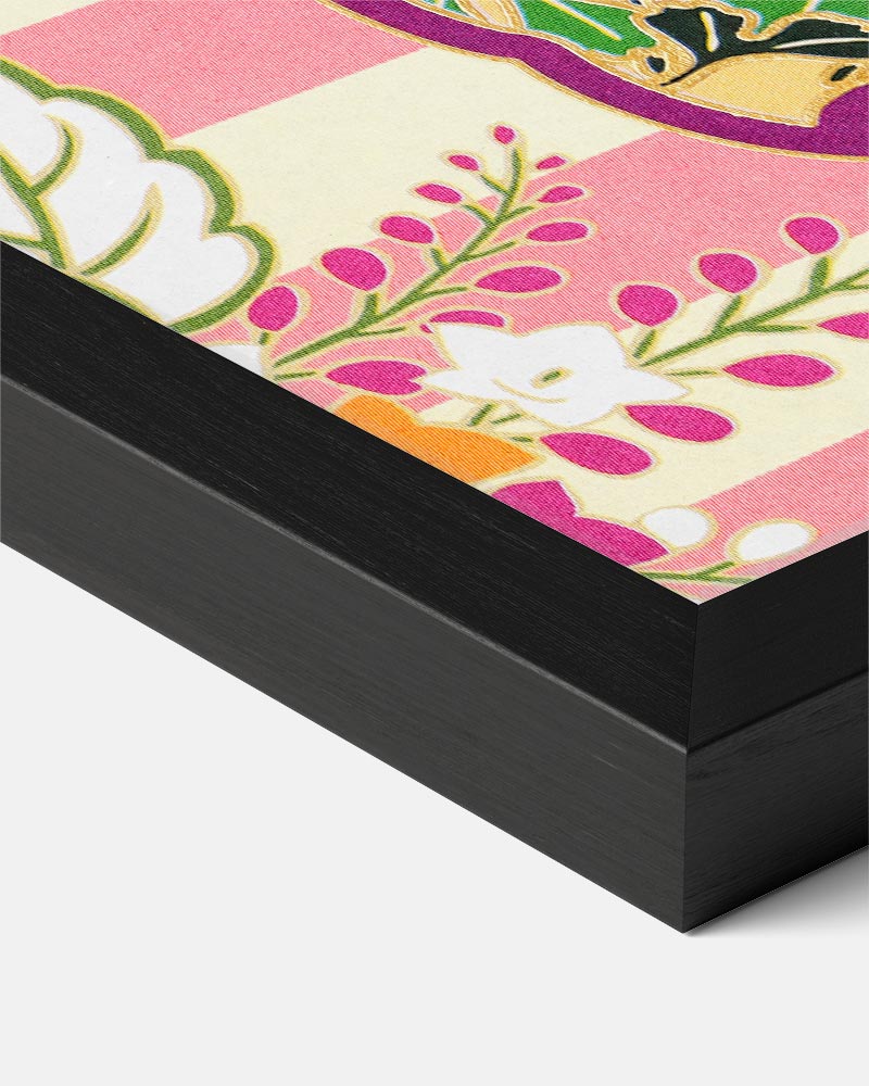 Japanese Floral Kimono Poster-WallArtistic
