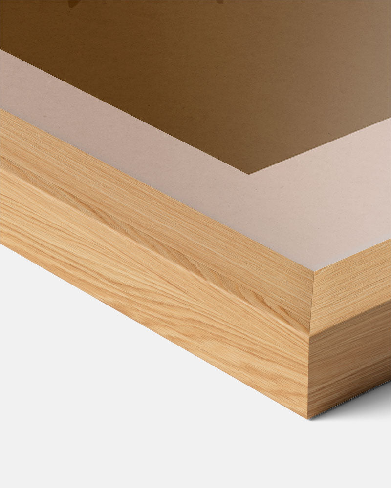 Zonsondergang Bruin Poster-WallArtistic