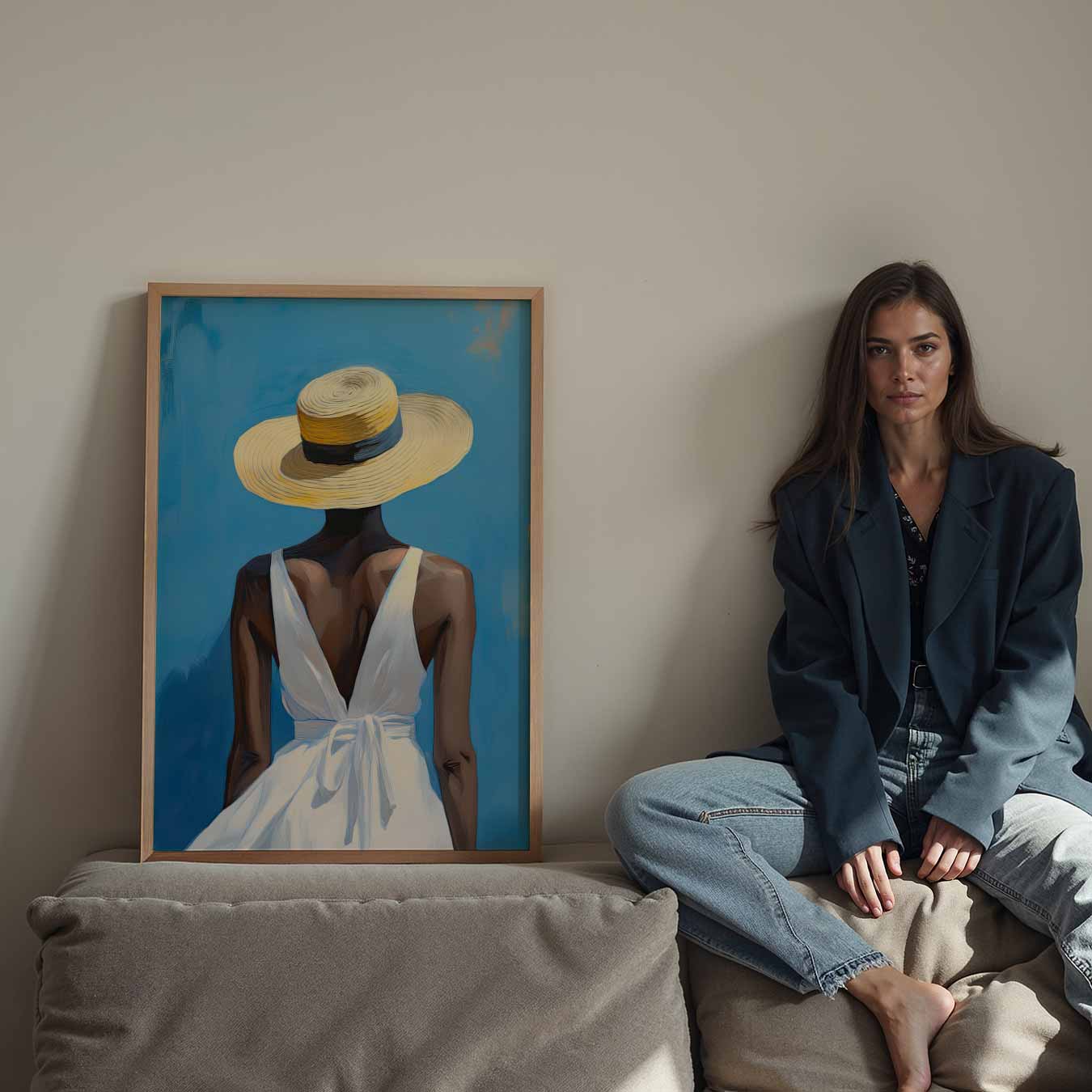 Zomerse Elegantie Poster-WallArtistic