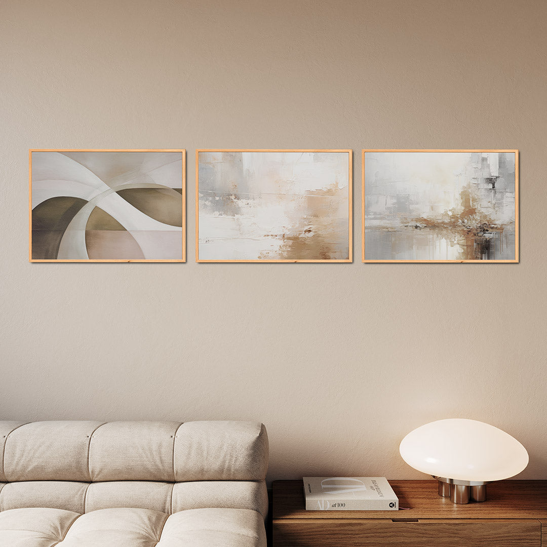Zachte kleurvlakken Posterset