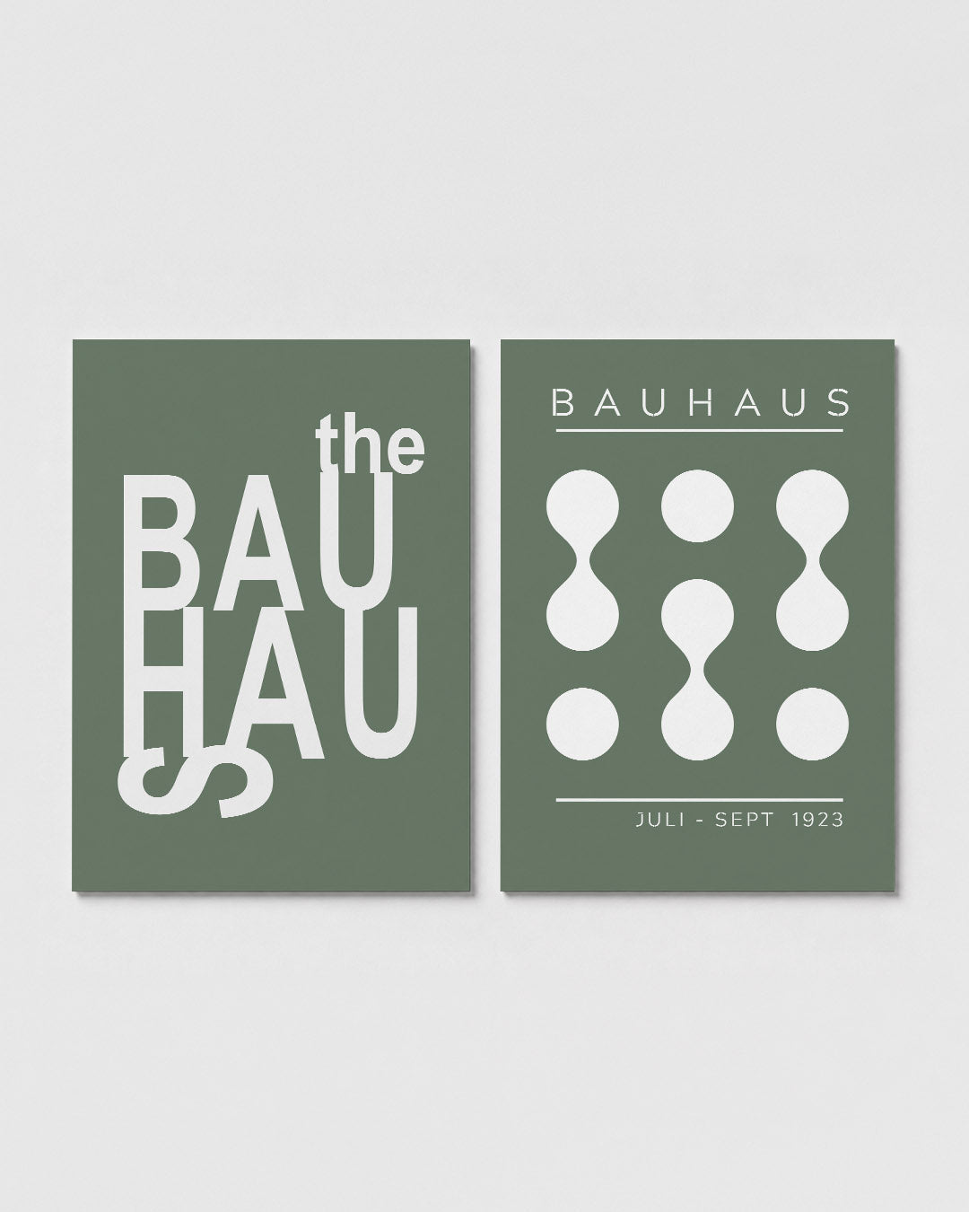 Typografisch spel Posterset