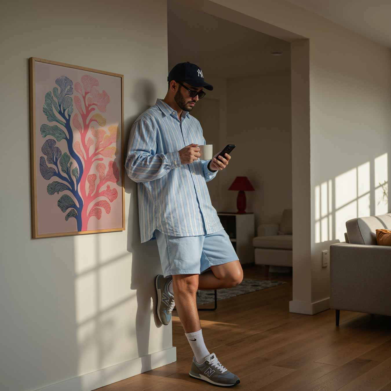 Abstracte Botanische Kunstposter-WallArtistic