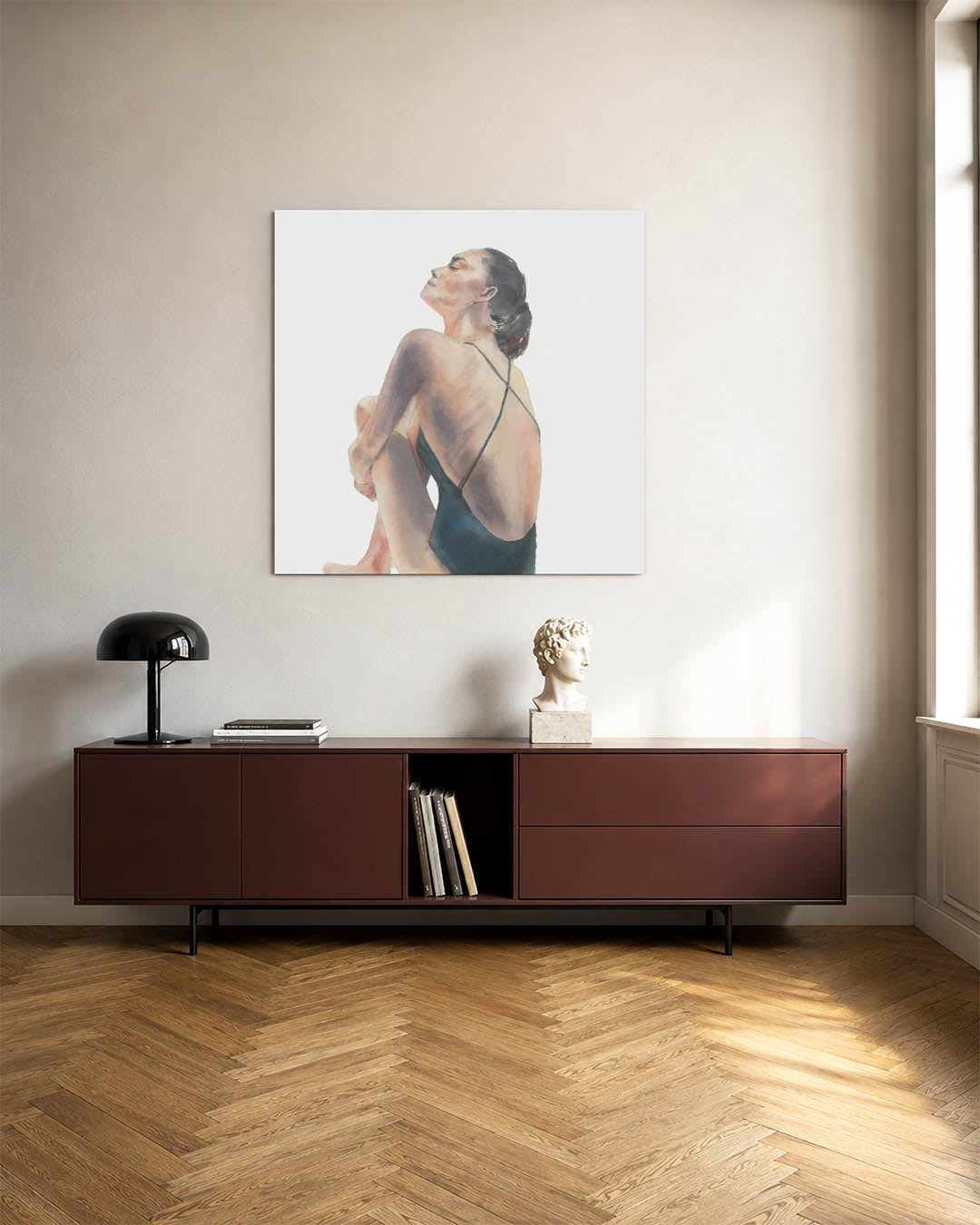 Zittende vrouw Kunstwerk