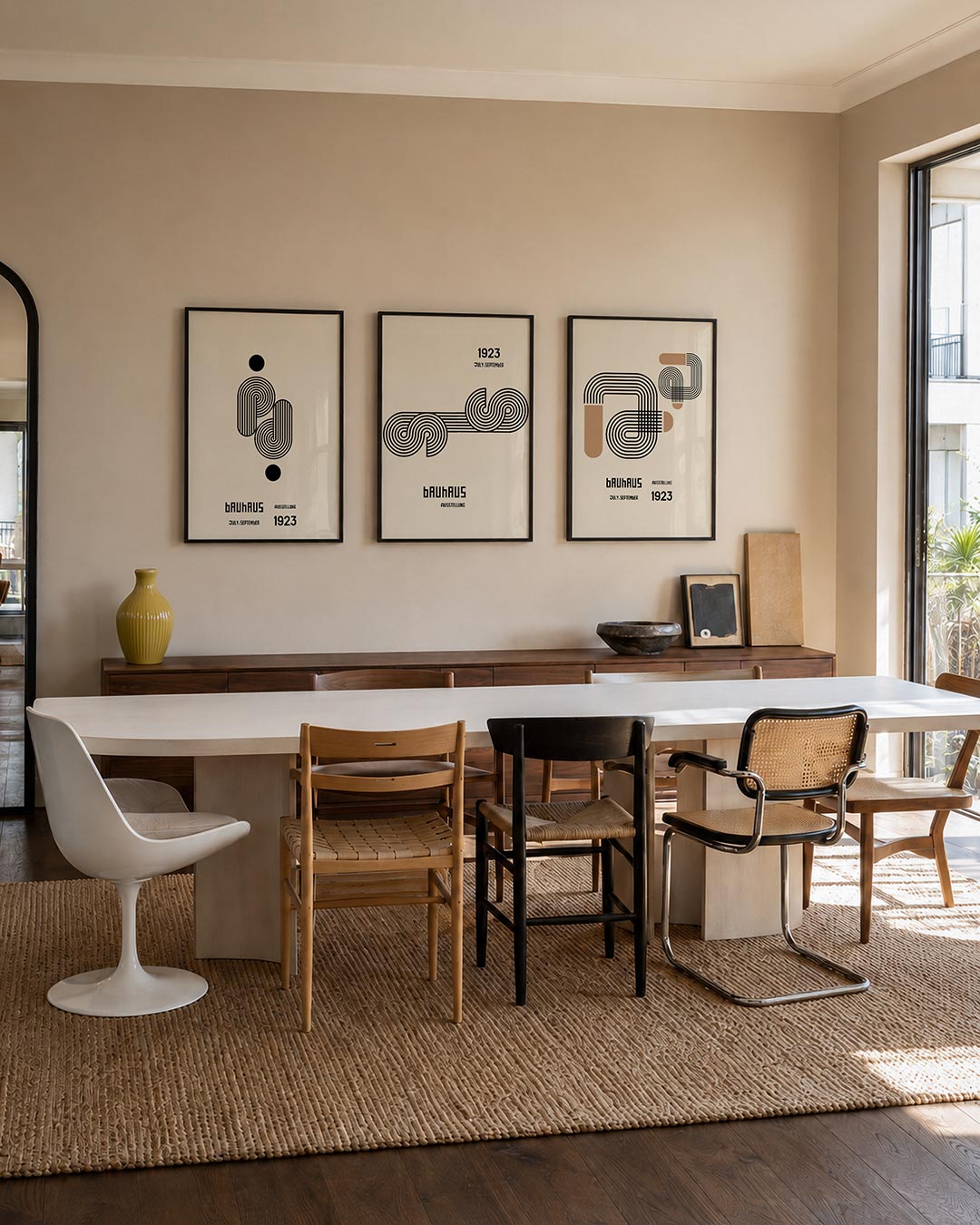 Lijnen en cirkel Posterset