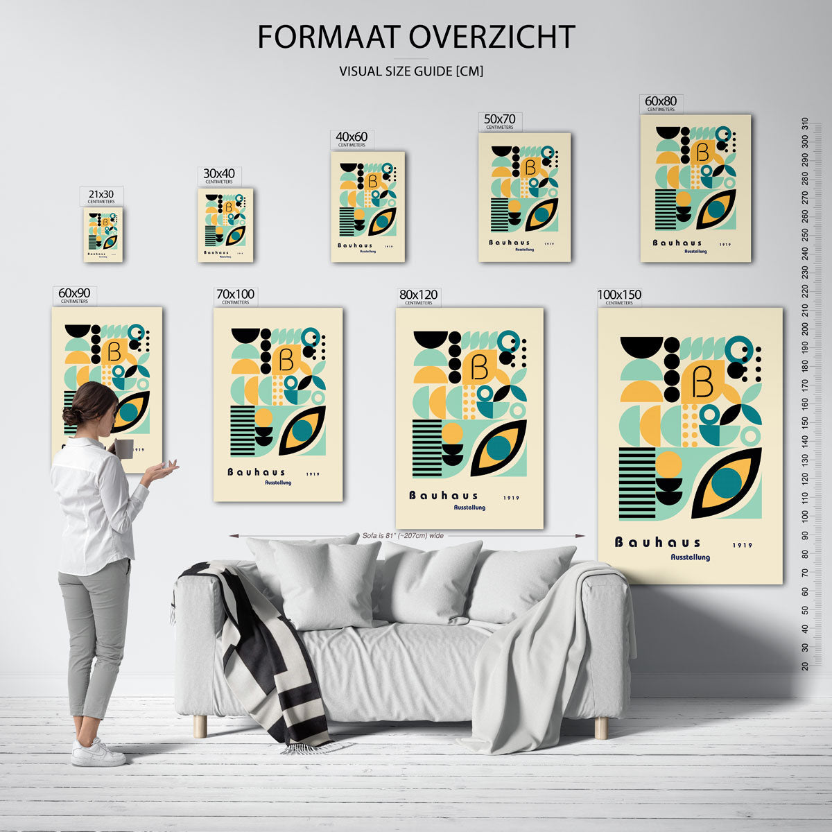 Vormen en vlakkenspel Poster