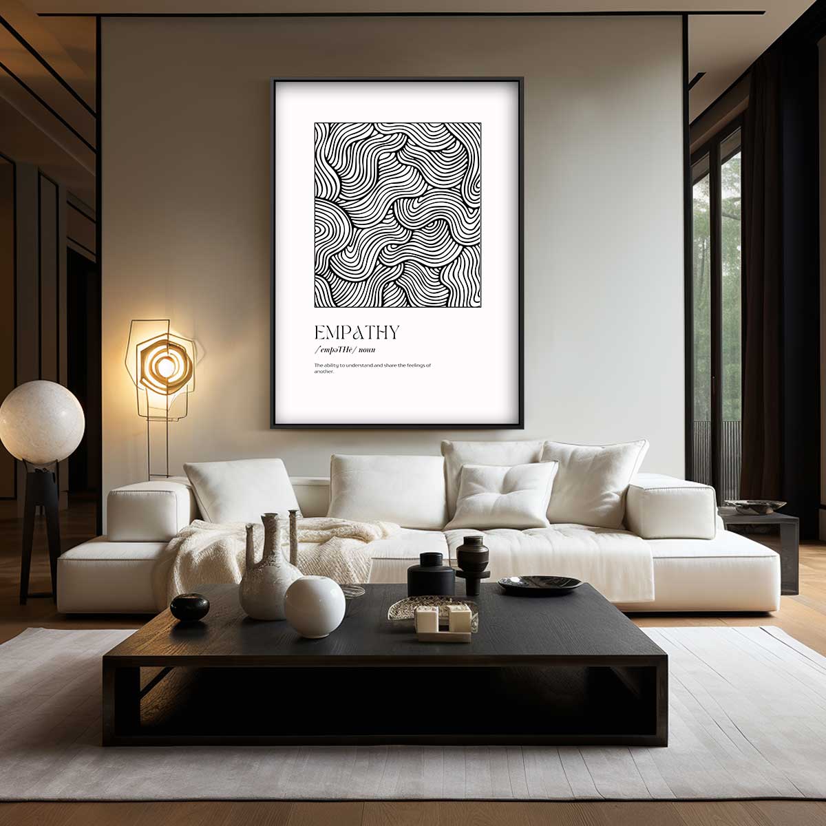 Golvende Empathie Kunstwerk-canvas-dibond-plexiglas-wanddecoratie-WallArtistic