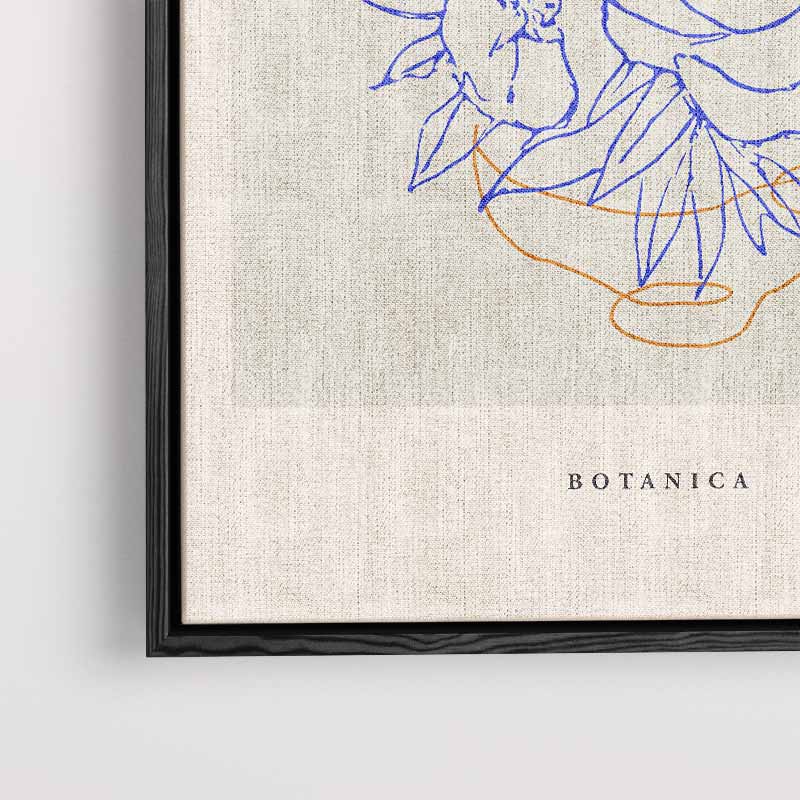 Botanica Bloemenschets Kunstwerk-canvas-dibond-plexiglas-wanddecoratie-WallArtistic