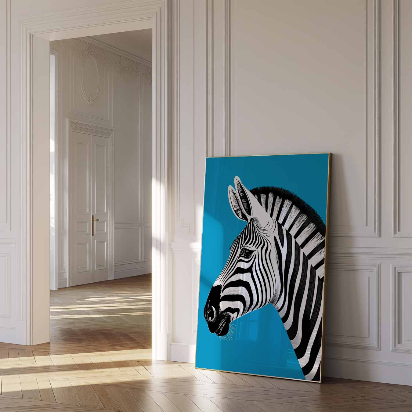 Zebra Portret Poster-WallArtistic
