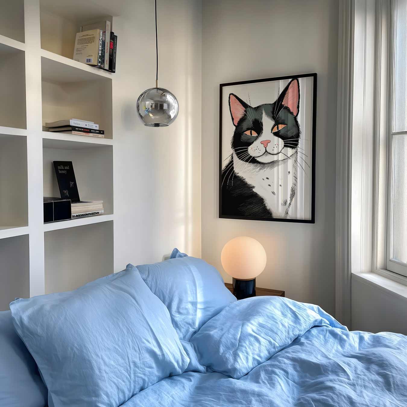 Stijlvolle Kattenkunst Poster-WallArtistic