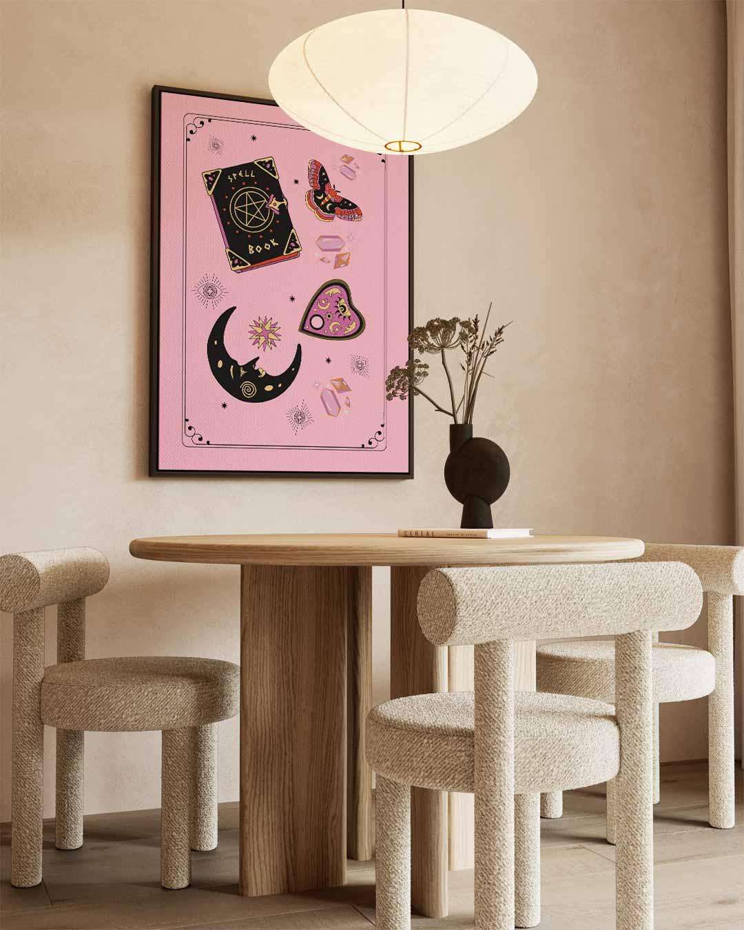 Mystieke Spreuken Illustratie Kunstwerk-canvas-dibond-plexiglas-wanddecoratie-WallArtistic