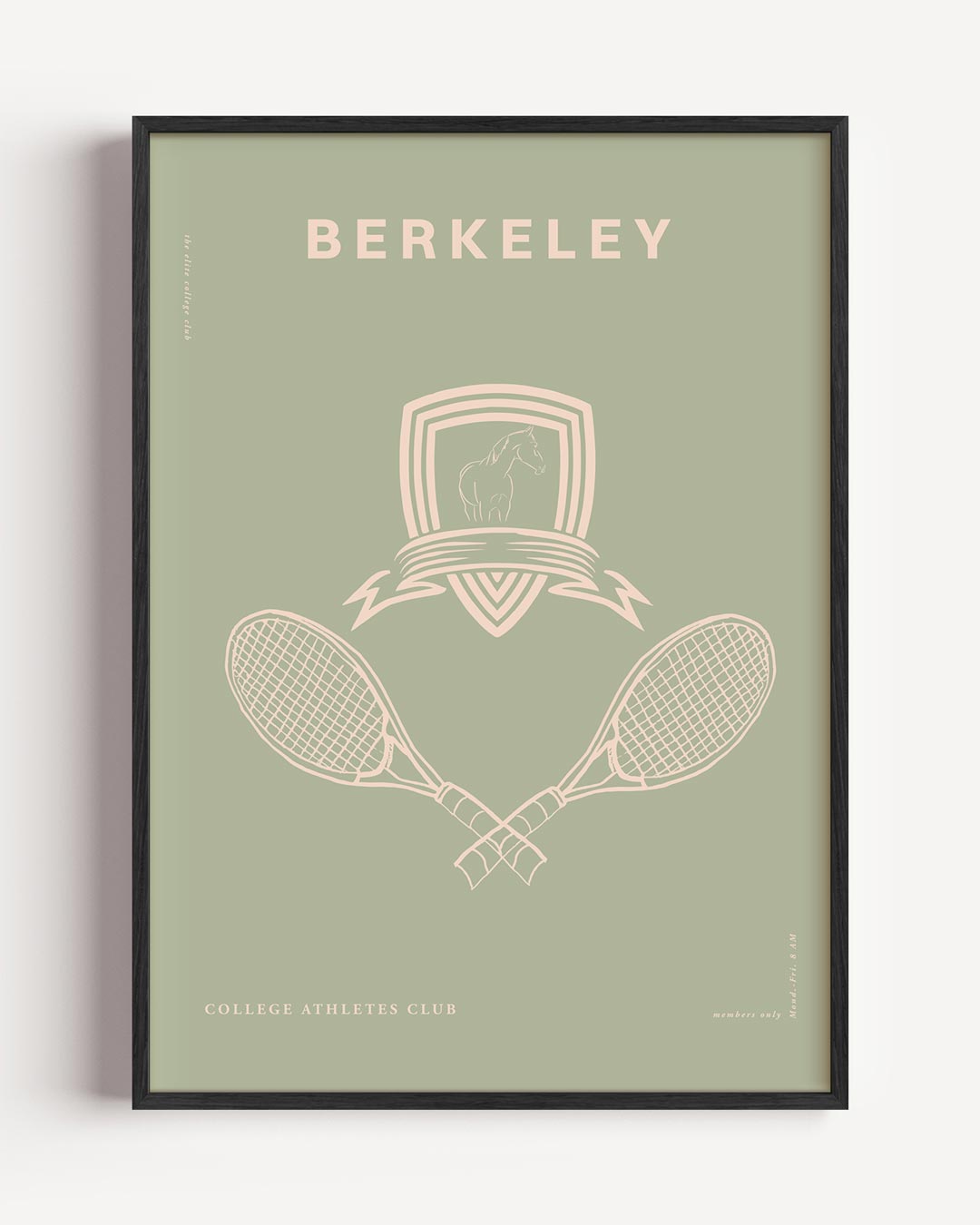 Stijlvolle Berkeley Tennis Club Poster-WallArtistic