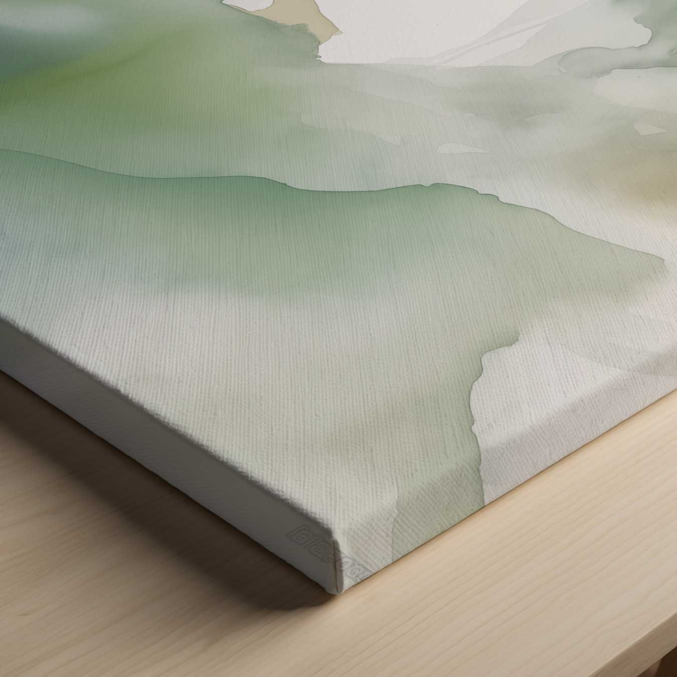 Mystieke Groenzweem Kunstwerk-canvas-dibond-plexiglas-wanddecoratie-WallArtistic