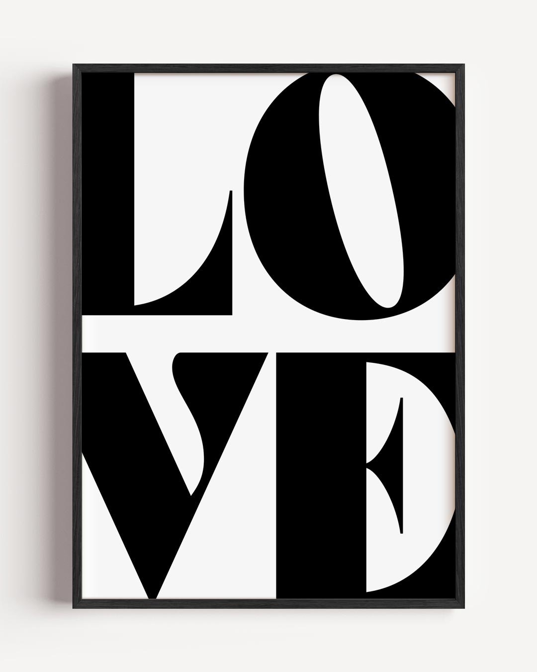 Moderne Typografie Liefdesposter-WallArtistic