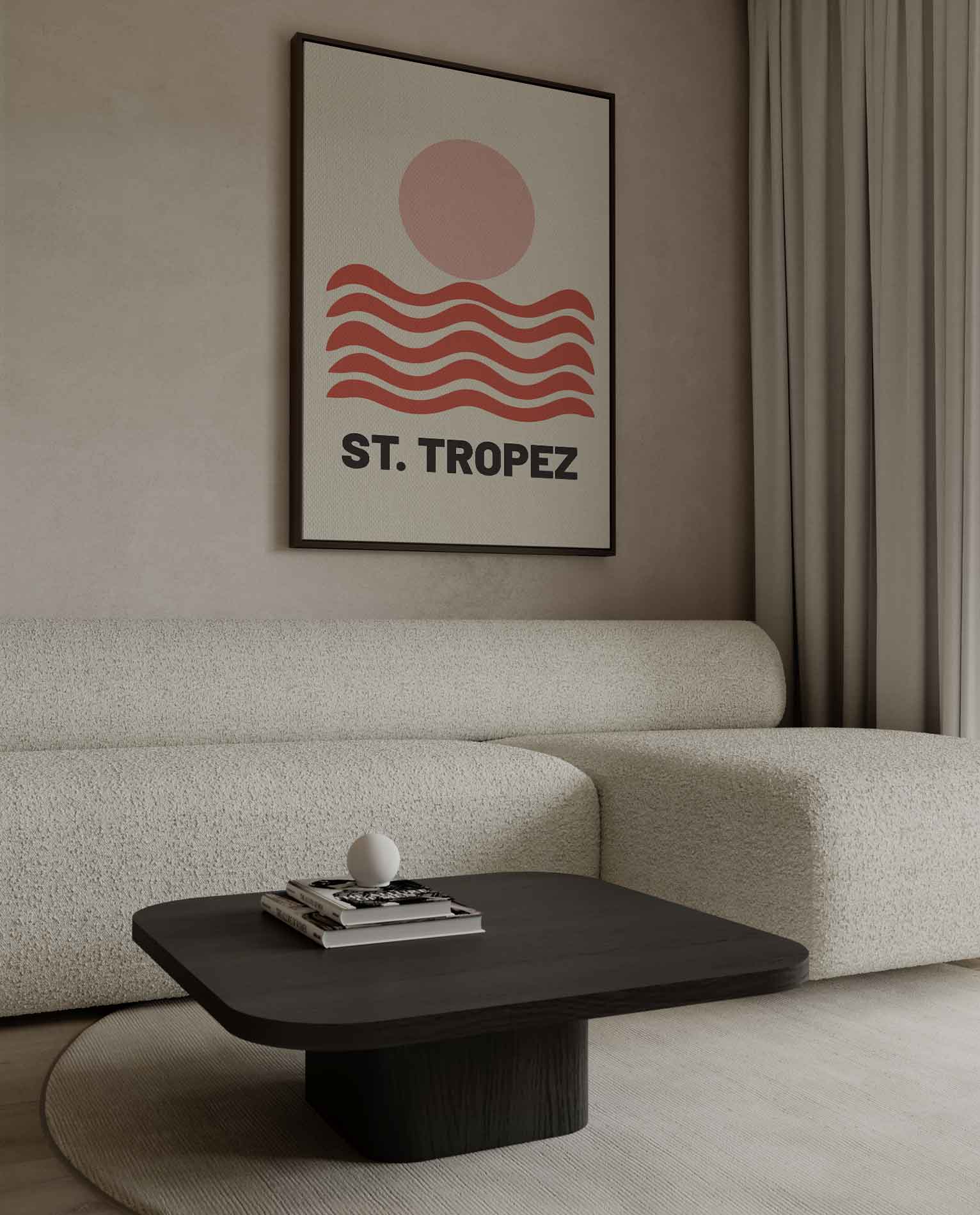 Zonnige St. Tropez Kunstwerk-canvas-dibond-plexiglas-wanddecoratie-WallArtistic