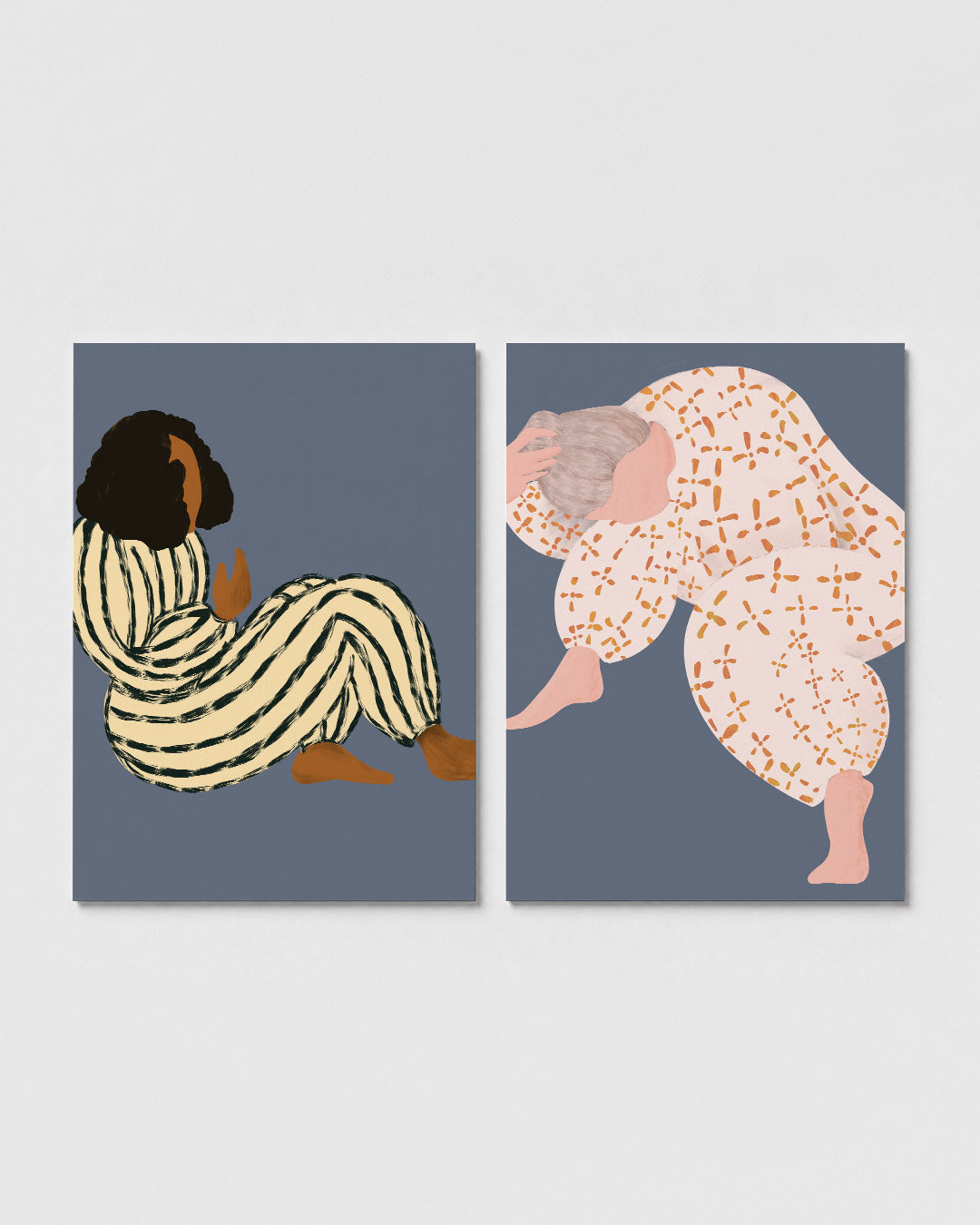 Gestreepte vormen Posterset
