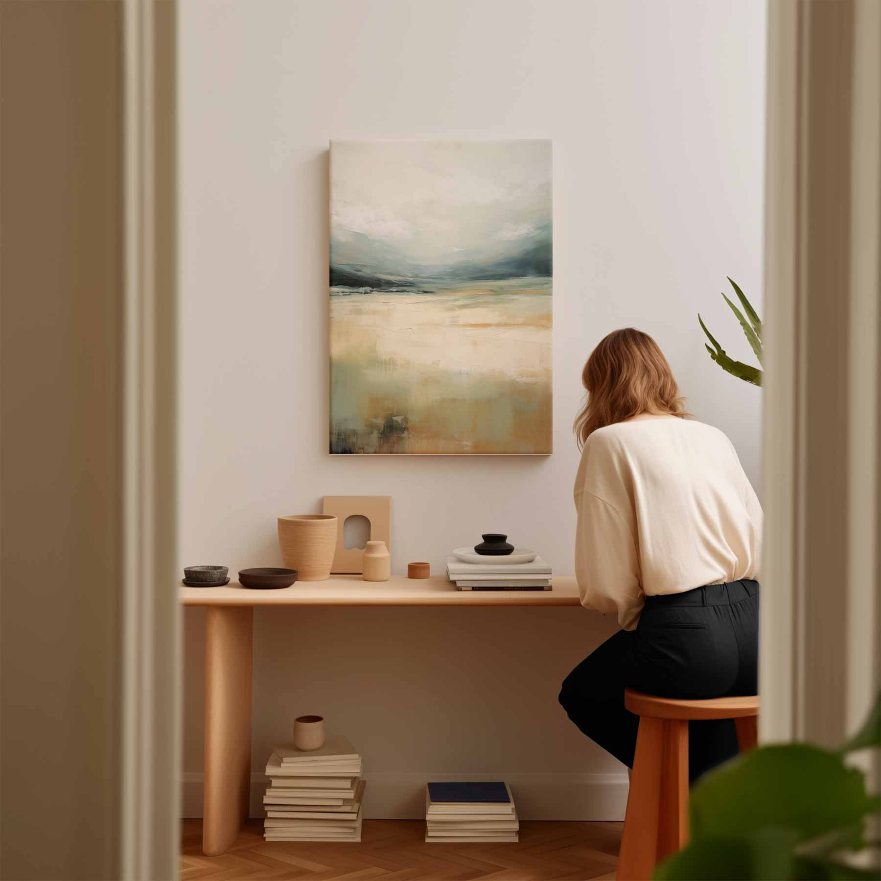 Dromenlandschap in Sereniteit Kunstwerk-canvas-dibond-plexiglas-wanddecoratie-WallArtistic