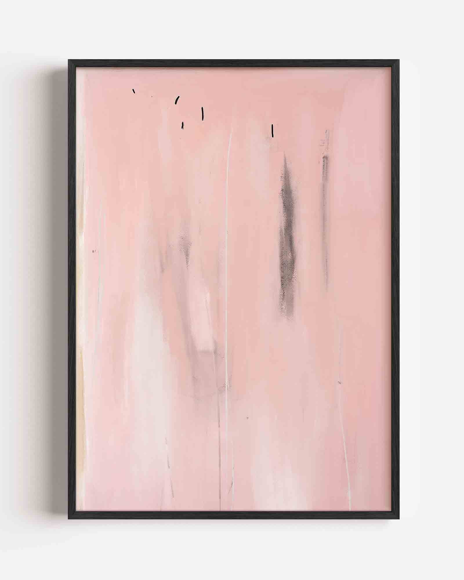 Abstracte roze Poster