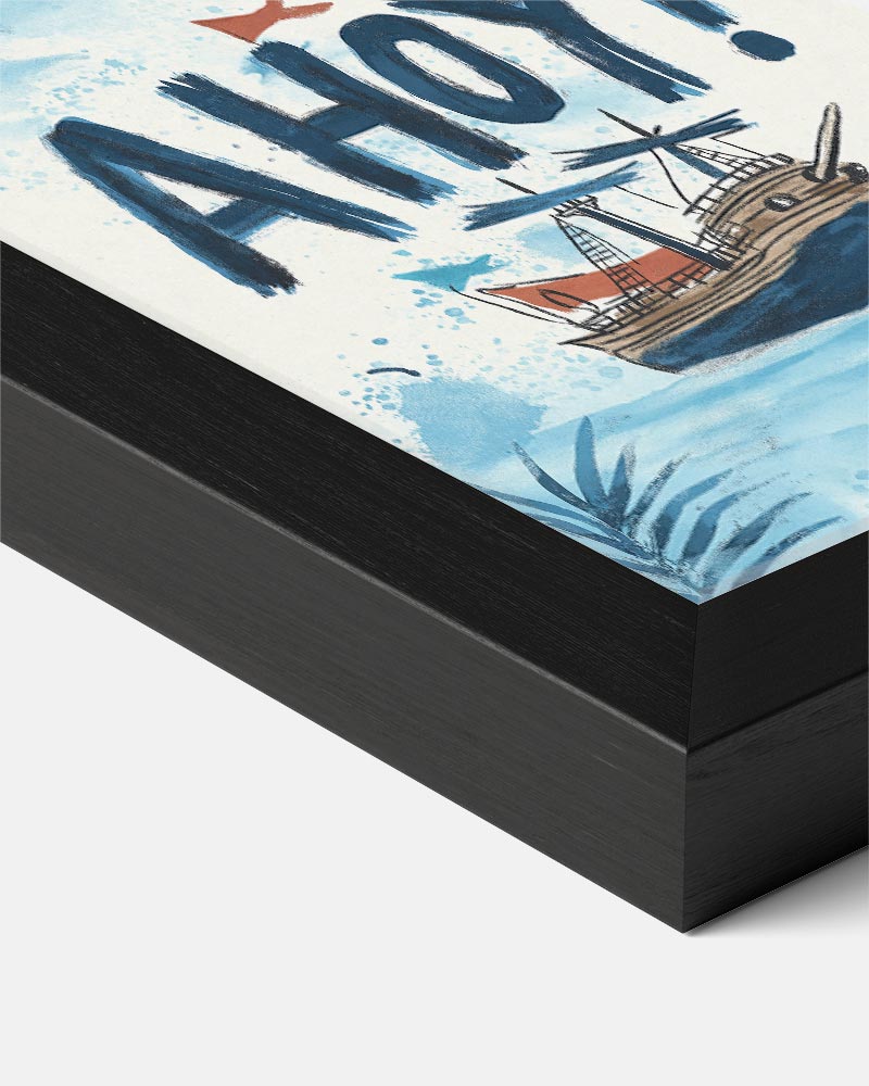 Avontuurlijke Schip Ahoy Poster-WallArtistic