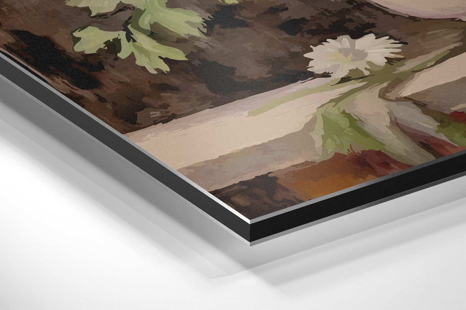 Elegante Bloemenpracht in Vaas Kunstwerk-canvas-dibond-plexiglas-wanddecoratie-WallArtistic