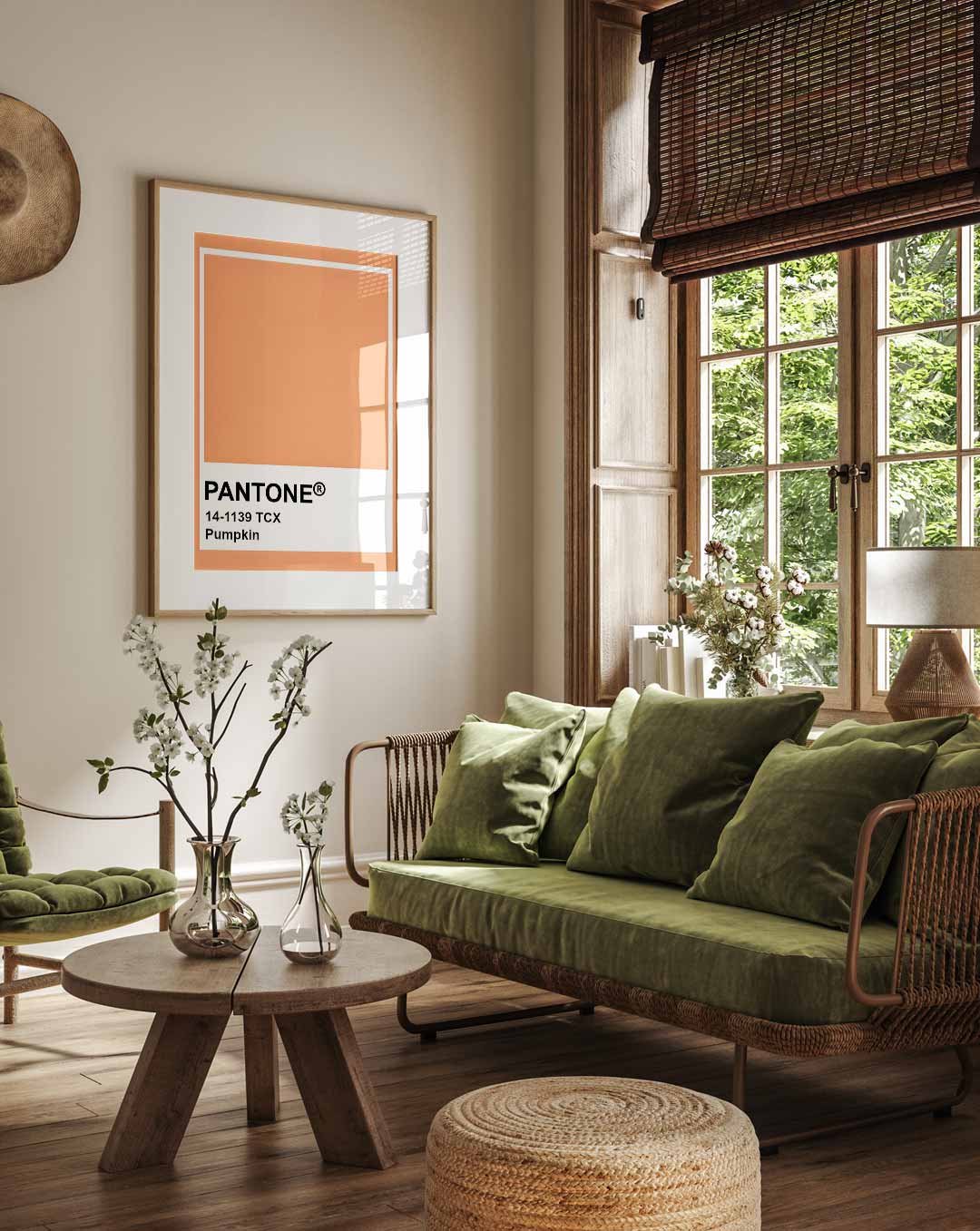 Pantone Stijlvolle Pumpkin Poster