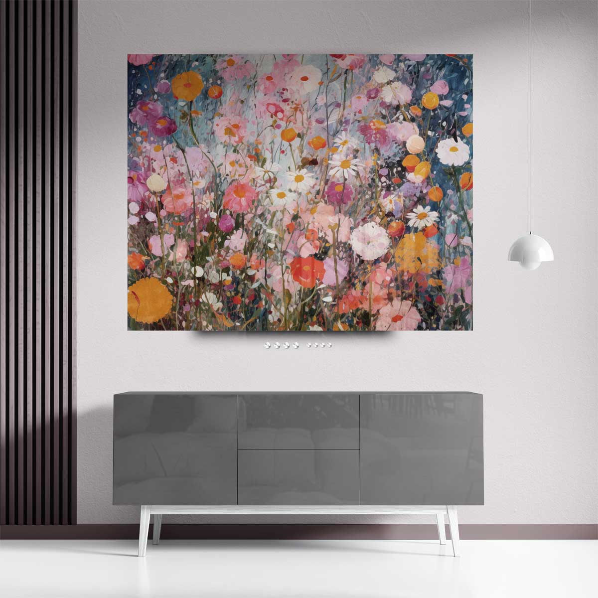 Bloemen Weelde Schilderij Kunstwerk-canvas-dibond-plexiglas-wanddecoratie-WallArtistic