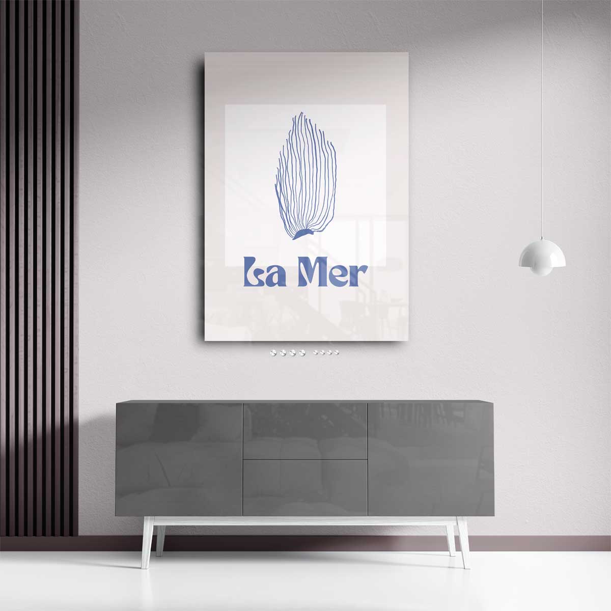 La Mer Zeewierprint Kunstwerk-canvas-dibond-plexiglas-wanddecoratie-WallArtistic