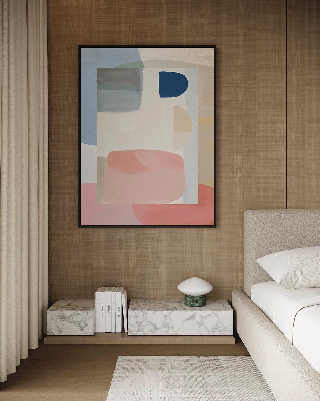 Organische vormen compositie Kunstwerk