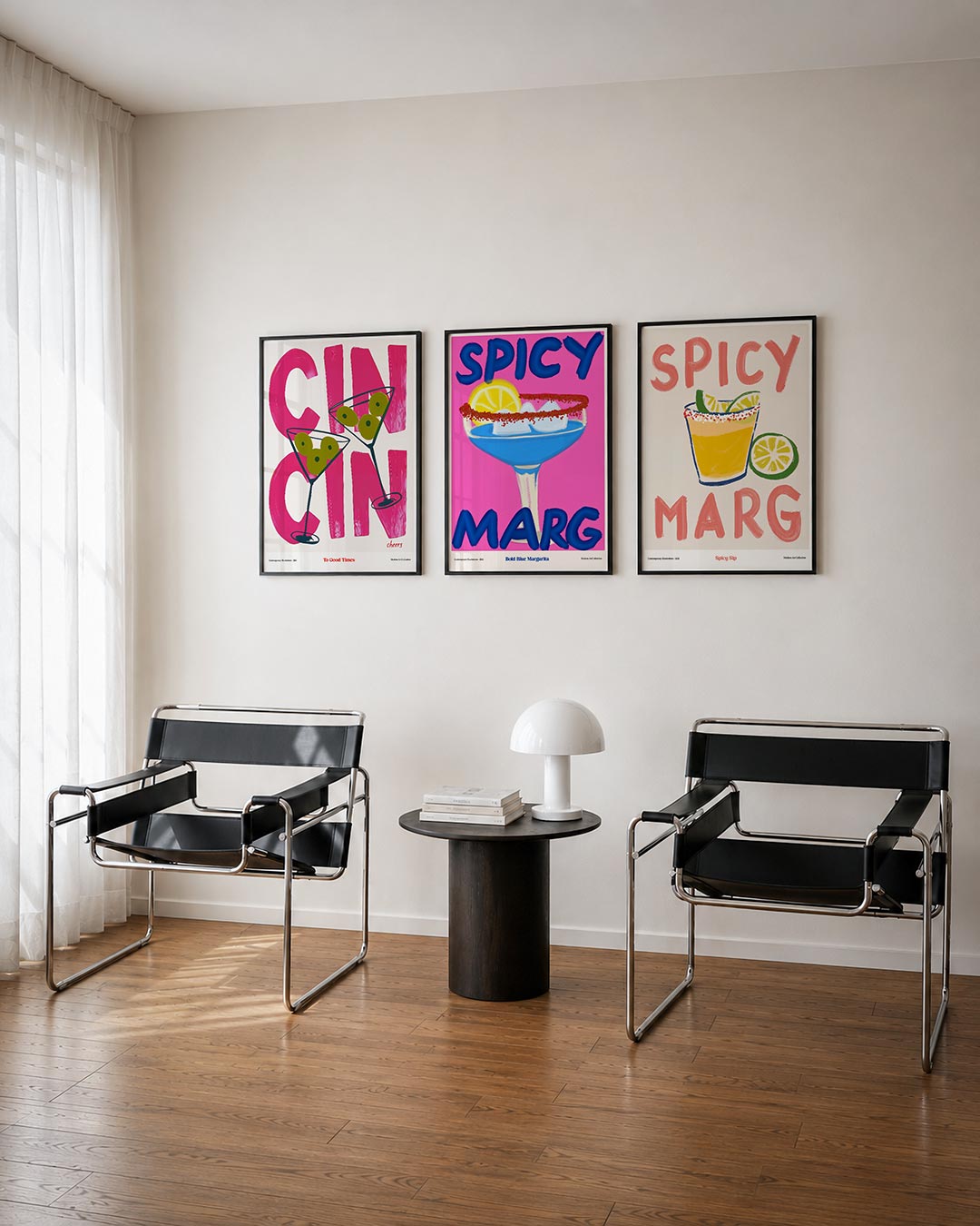 Kleurrijke cheers Posterset