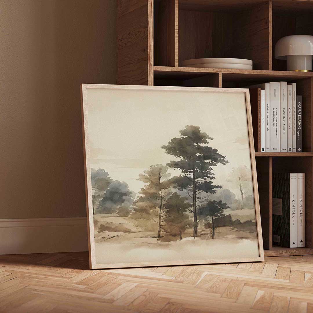 Landschap met bomen Poster