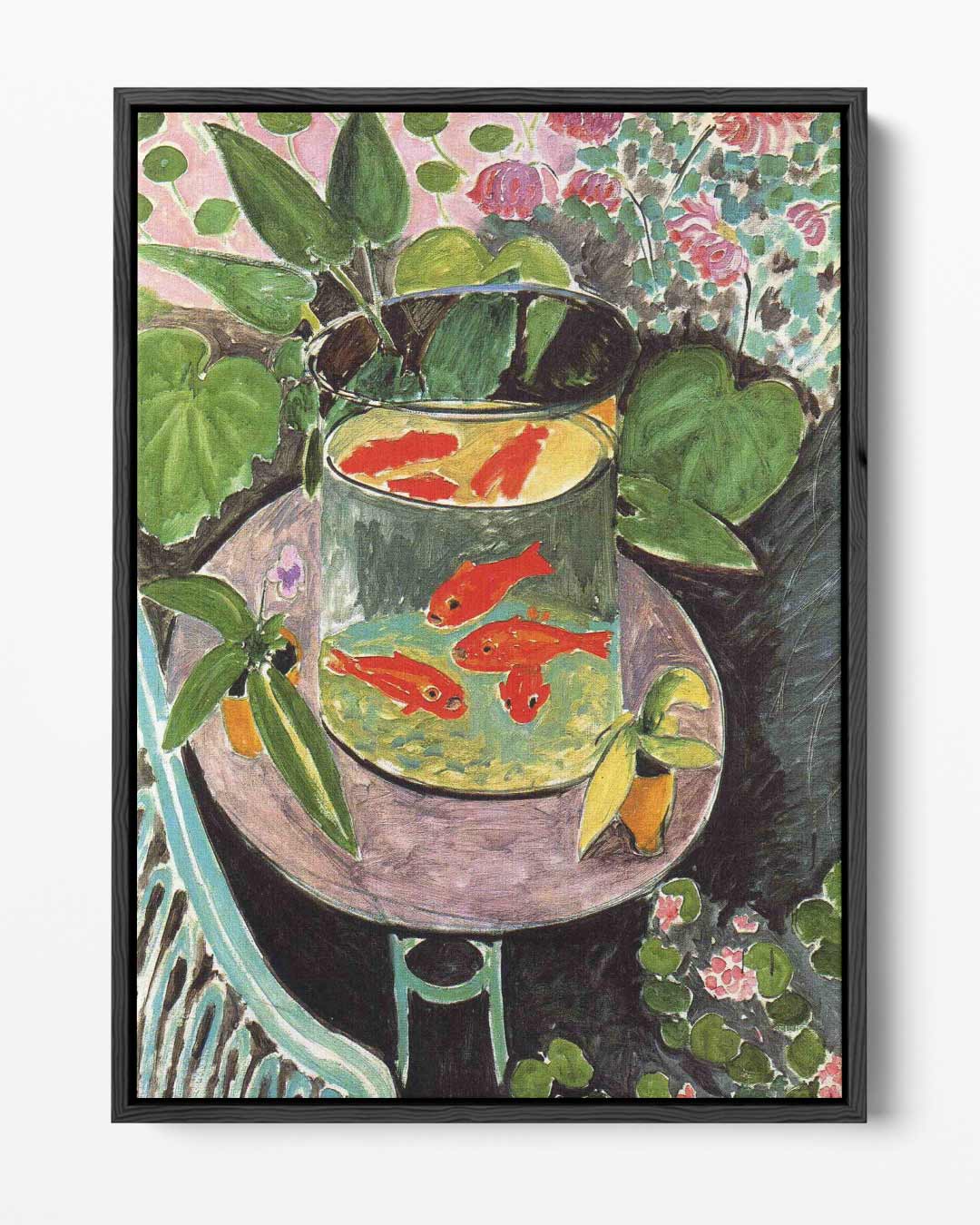 Goudvissen in de Tuin Kunstwerk-canvas-dibond-plexiglas-wanddecoratie-WallArtistic