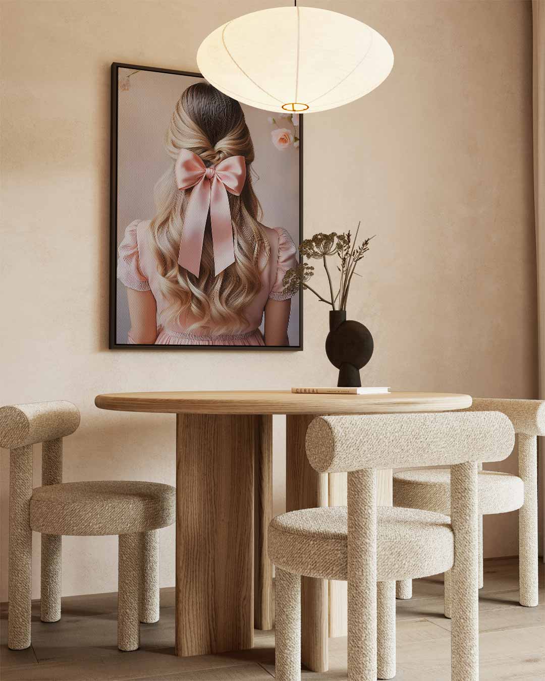 Roze Elegantie in Bloesems Kunstwerk-canvas-dibond-plexiglas-wanddecoratie-WallArtistic