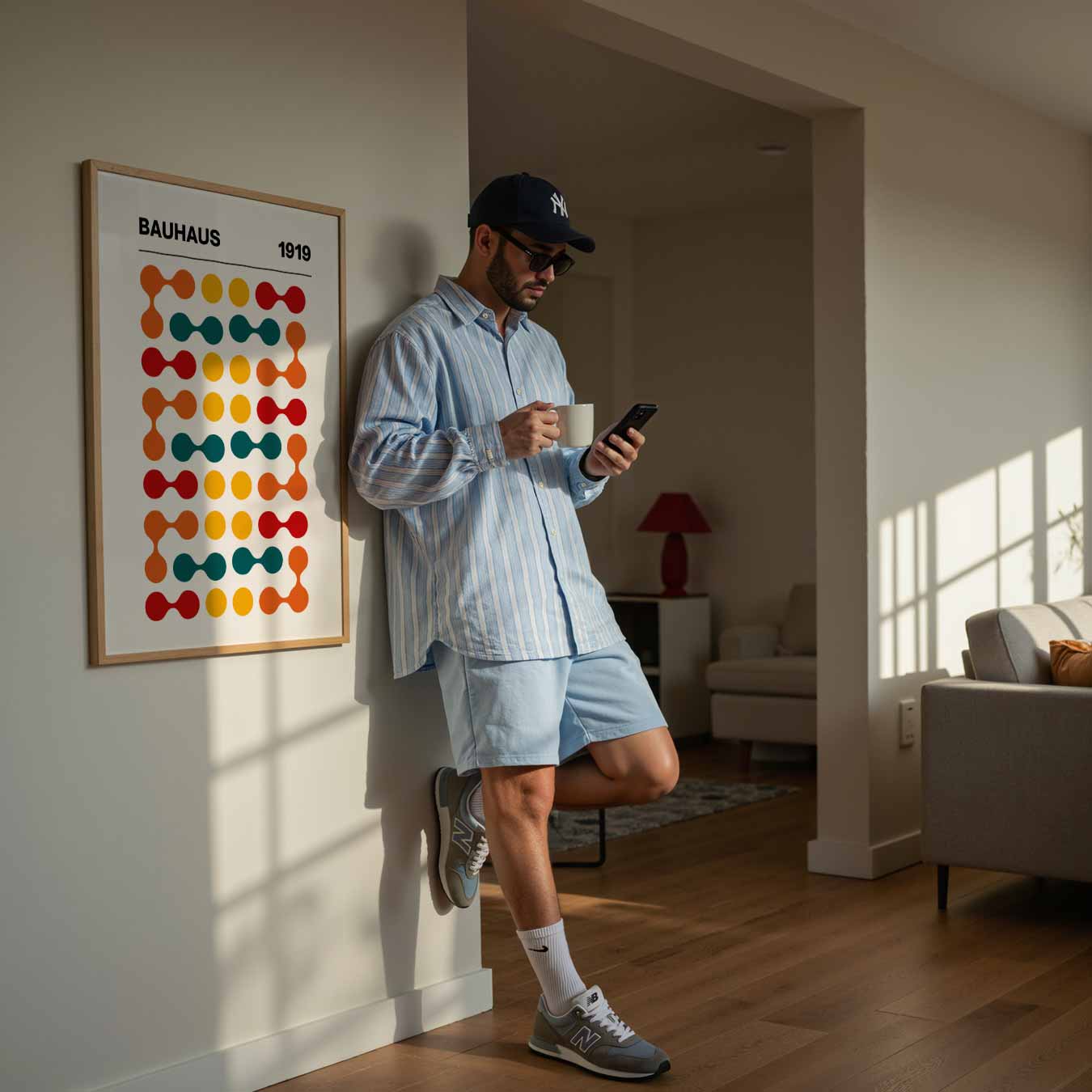 Bauhaus Abstracte Kunstposter-WallArtistic