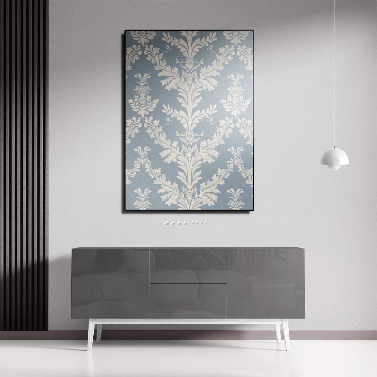 Klassiek Barok Bloemenbehang Kunstwerk-canvas-dibond-plexiglas-wanddecoratie-WallArtistic