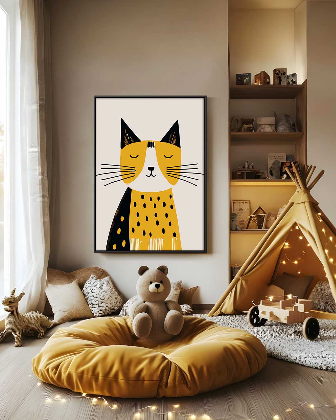 Sfeervol Kattenkunstwerk Kunstwerk-canvas-dibond-plexiglas-wanddecoratie-WallArtistic