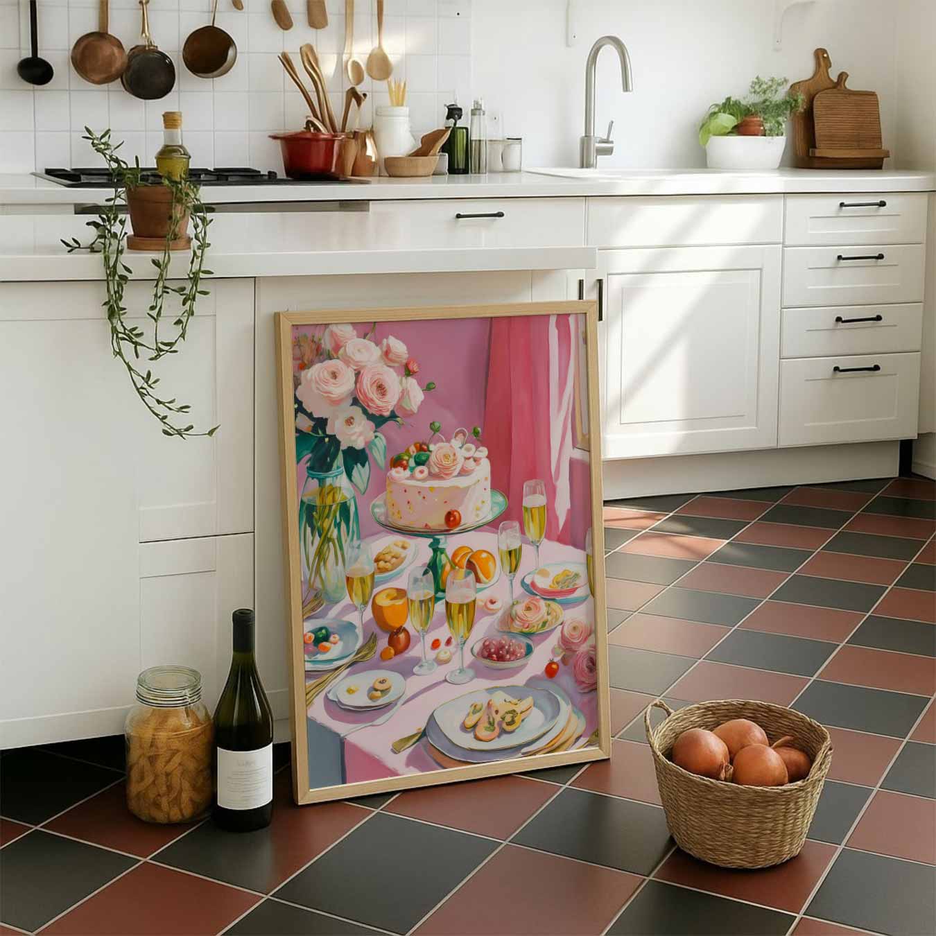 Romantische Tafelschikking Poster-WallArtistic