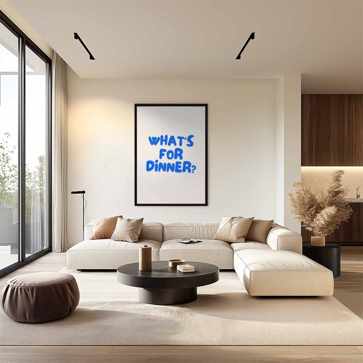 What's For Dinner? Poster Kunstwerk-canvas-dibond-plexiglas-wanddecoratie-WallArtistic