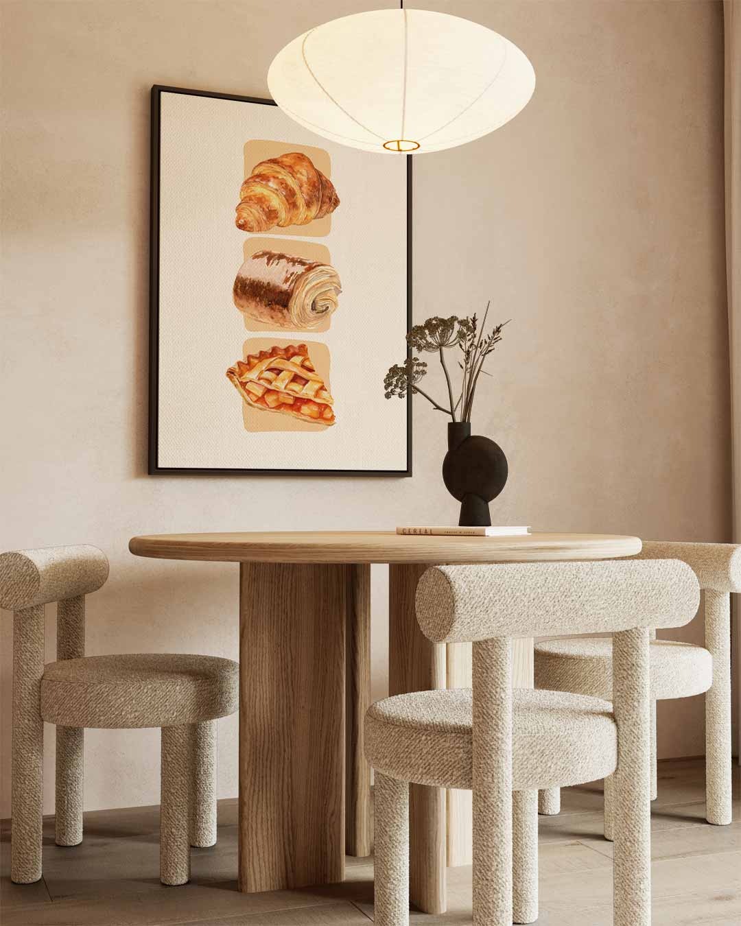 Verrukkelijke Bakkerij Trio Kunstwerk-canvas-dibond-plexiglas-wanddecoratie-WallArtistic