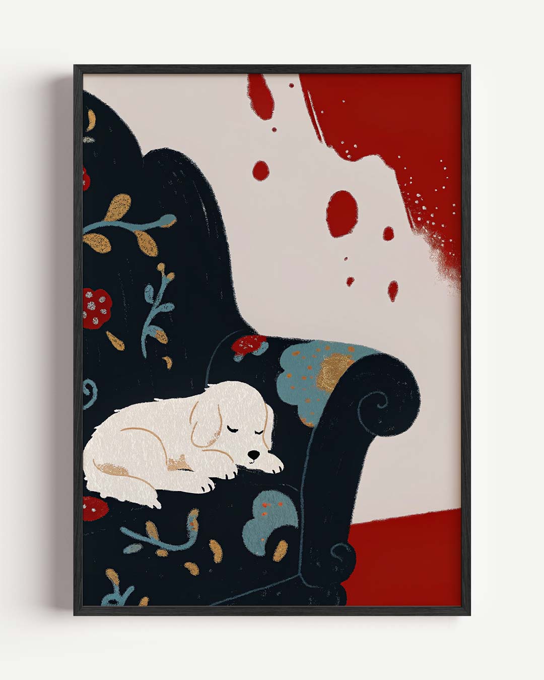 Schattige Slaapplek Poster-WallArtistic