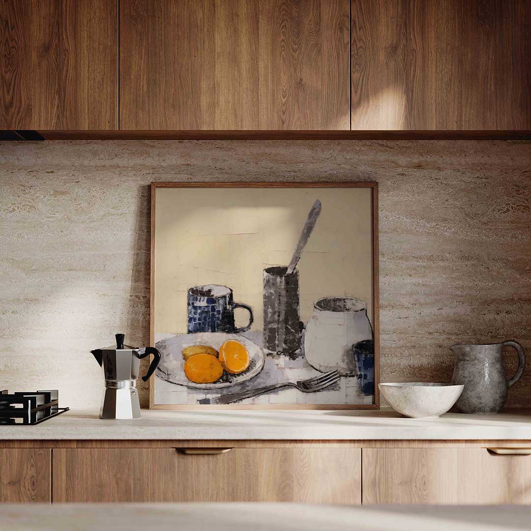 Stilleven met sinaasappels Poster