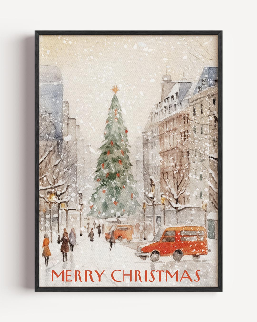 Winterse Kerstposter-WallArtistic